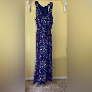 Everly Blue Strapless Maxi Sundress